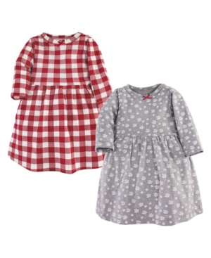 Hudson Baby Baby Girls Snowflake Dresses Pack of 2