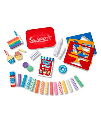 Melissa and Doug - Sweet Shop Chalk Set with 33 pieces to create sweet scenes