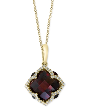 image of Effy Rhodolite Garnet (8-1/10 ct. t.w.) & Diamond (1/5 ct. t.w.) 18
