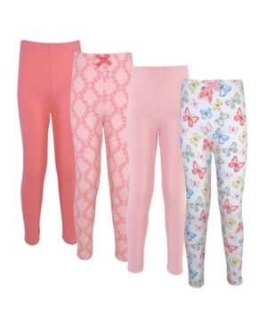Touched by Nature Big Girls Butterflies Leggings Pack of 4