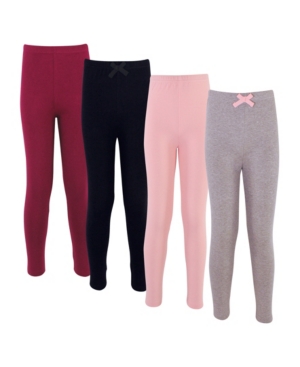 Touched by Nature Baby Girls Solid Leggings Pack of 4