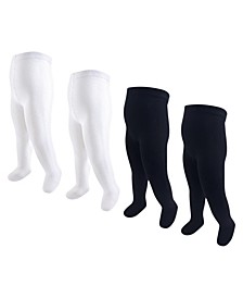 Big Girls Tights, Pack of 4