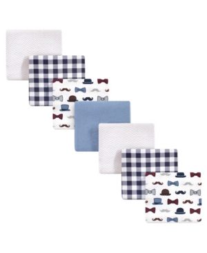 Little Treasure Baby Boys Handsome Fella Flannel Receiving Blankets Pack of 7