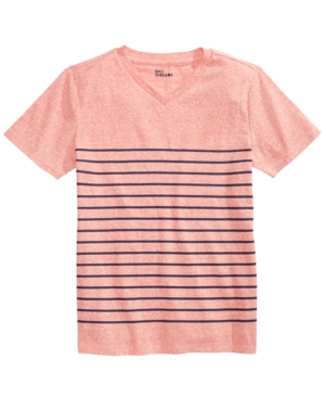image of Epic Threads Big Boys Stripe V-Neck T-Shirt, Created for Macy-s