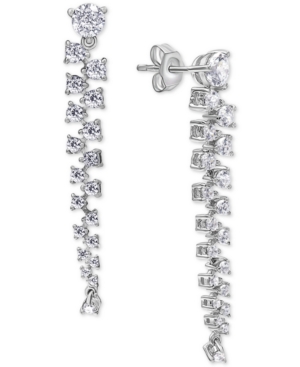 image of Diamond Scattered Cluster Drop Earrings (2-1/2 ct. t.w.) in 14k White Gold