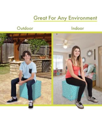 Towers Ottoman Pouf Cube 17" x 17"