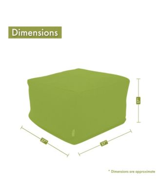 Fusion Ottoman Square Pouf 27" x 17"