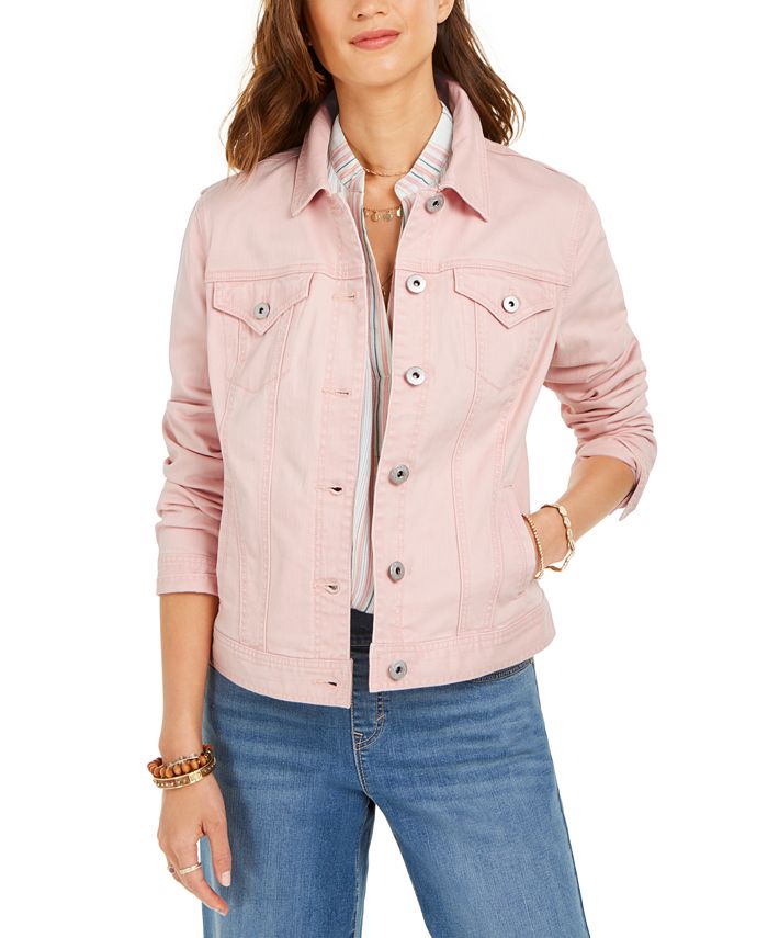 Macy's style and co denim jacket sale