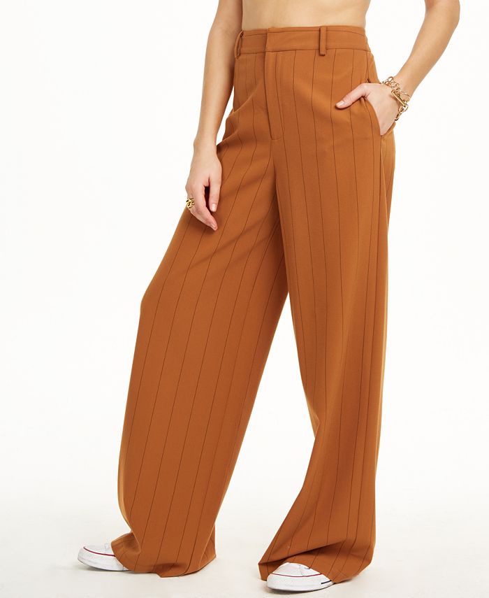 Danielle Bernstein Pinstripe Trouser Pants, Created for Macy's - Macy's