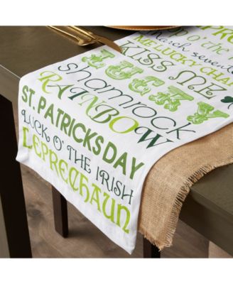 St Patrick's Day Print Table Runner