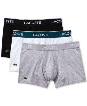 Lacoste Men's 3-Pk Stretch Trunks