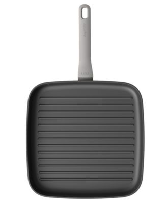 Leo 11" Nonstick Grill Pan, Grey