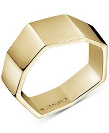 Angled Ring in Gold-Tone