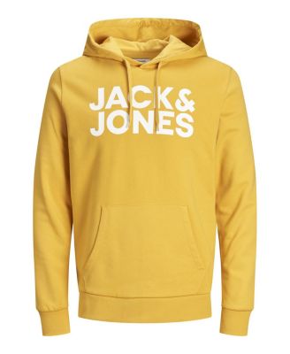 jack and jones yellow hoodie