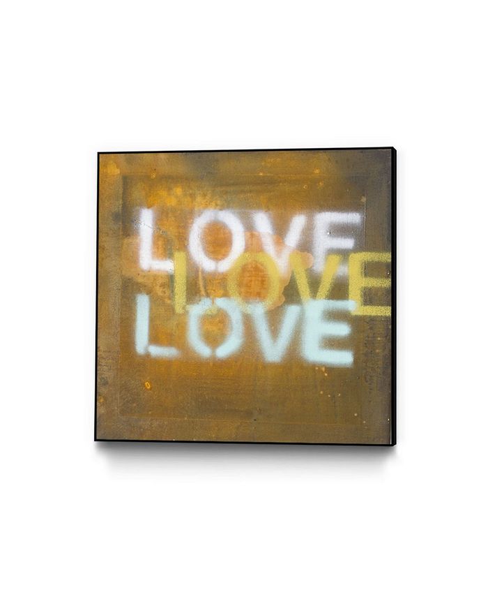 Eyes On Walls Kent Youngstrom Love Times Three Art Block Framed 18" x