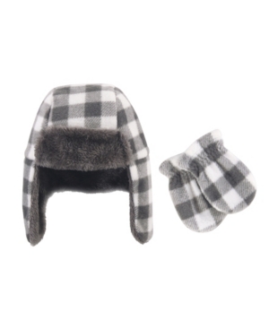 Hudson Baby Baby Girls and Boys Fleece Trapper Hat and Mitten Set Pack of 2