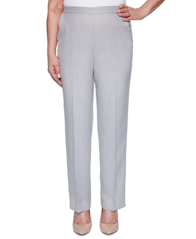 Alfred Dunner Petite Primrose Garden Textured Pull-On Pants & Reviews ...