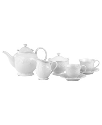 Lenox French Perle 7-Piece Tea Set - Macy's