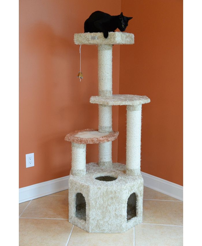 Armarkat Soft HeavyCarpet Real Wood Cat Furniture With Condo Macy's