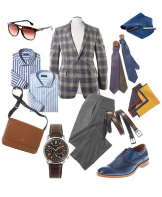 Eco-Drive Men's Calendrier Brown Leather Strap Watch 44mm 