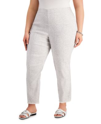 plus size petite ankle pants