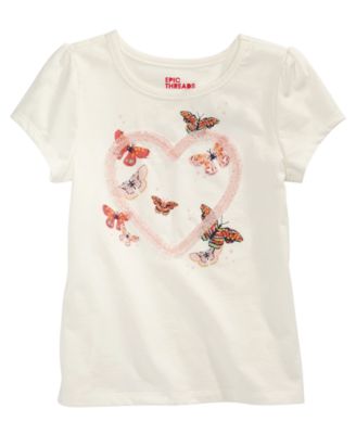Epic Threads - Little Girls Butterfly Heart T-Shirt