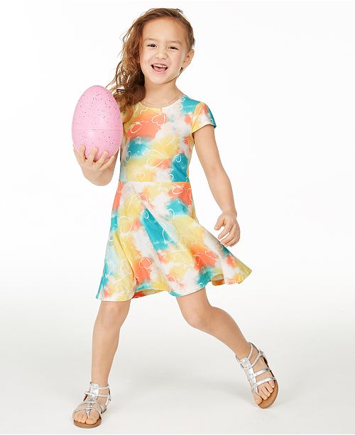 Epic Threads Toddler Girls Tie-Dye Fit & Flare Dress, Created for Macy ...