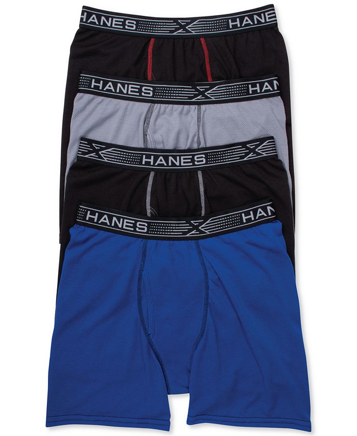 Hanes Men's 4Pk. XTemp Boxer Briefs Macy's