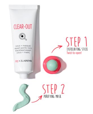 My Clarins CLEAR-OUT Blackhead Expert Exfoliator + Mask, 1.8 oz.