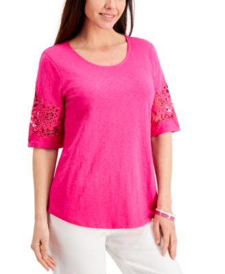 macys womens lace tops