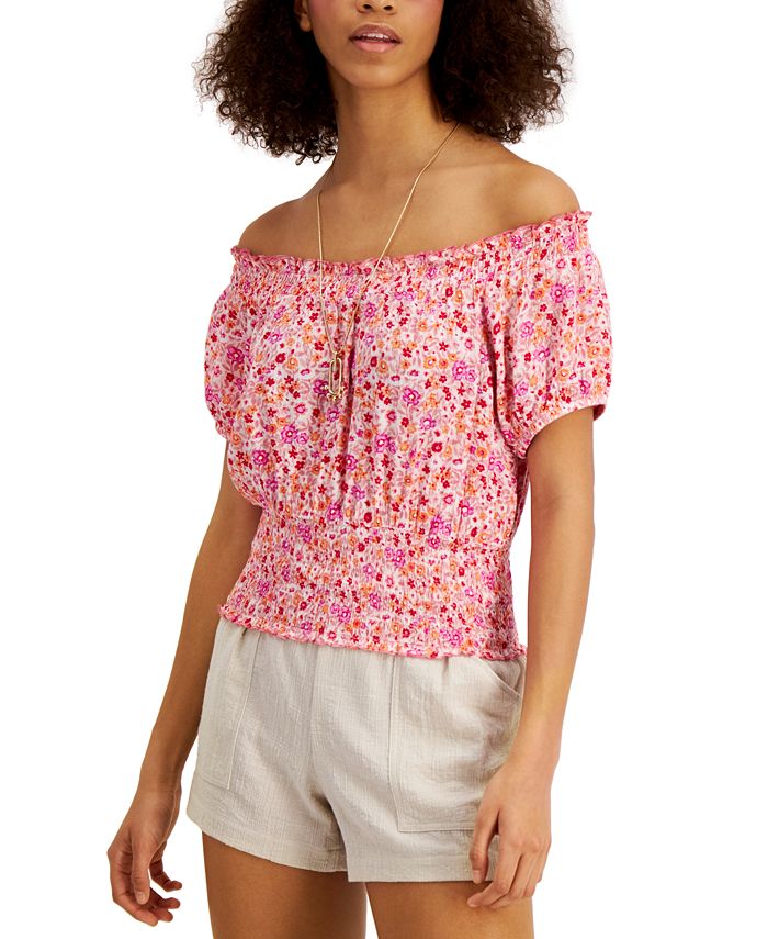 Juniors best sale peasant tops