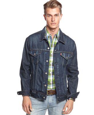 Levi's Relaxed Denim Trucker Jacket - Coats & Jackets - Men - Macy's