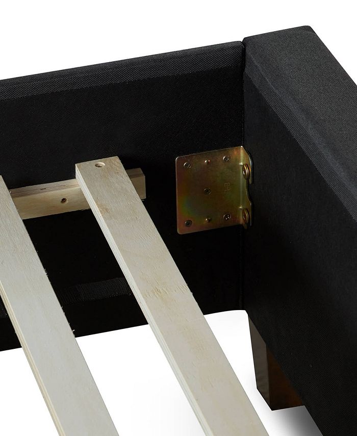 Dream Collection Upholstered Platform Bed with Slats, King Macy's