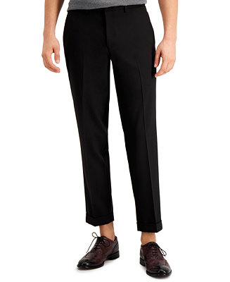 Bar III Men's Slim-Fit Stretch Cropped Dress Pants, Created for Macy's ...