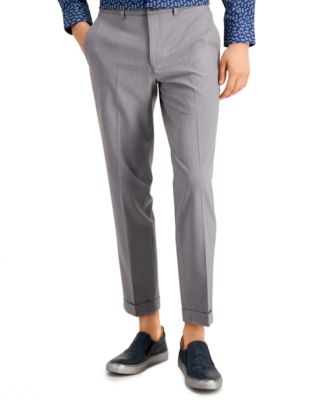mens skinny cropped dress pants