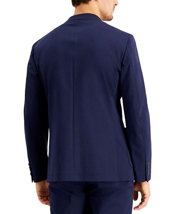 Calvin Klein Men's Slim-Fit Stretch Navy Blue Suit Jacket - Macy's