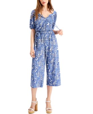 Michael Kors - Paisley Cropped Jumpsuit