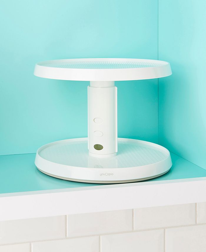 crazy susan 2 tier turntable