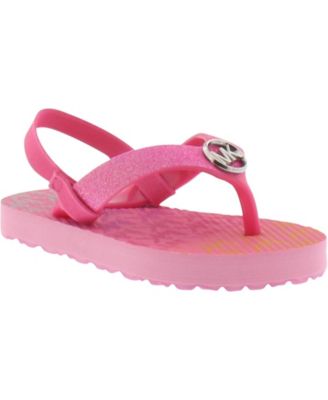 girls michael kors flip flops