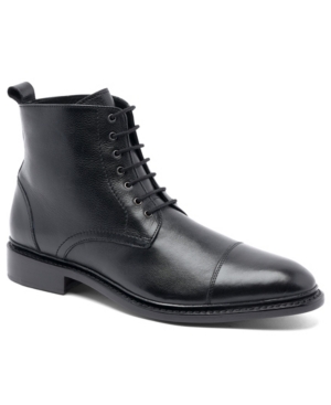 Anthony Veer Men's Monroe Lace-up Goodyear Casual Leather Dress Boots In Black