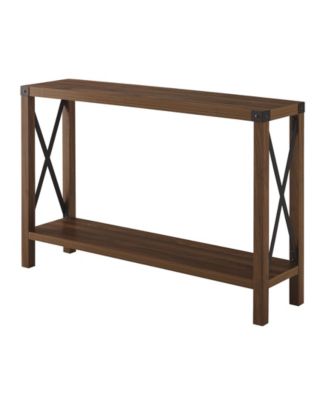 Walker Edison 46" Rustic Farmhouse Entryway Table - Macy's