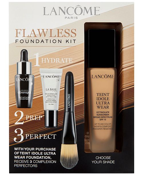 Lancome Teint Idole Ultra Wear Flawless Foundation Kit Only 10 With Any Teint Idole Ultra Foundation Purchase A 57 Value Reviews Gifts With Purchase Beauty Macy S