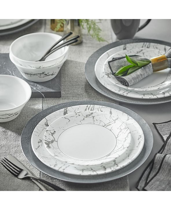 Corelle Stone Grey 16pc Dinnerware Set & Reviews Dinnerware Dining