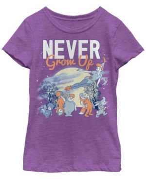 Big Girls Tinkerbell Never Grow Up Short Sleeve T-shirt