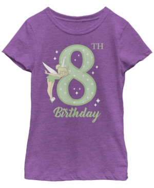 Big Girls Tinkerbell Tink 8th Birthday Short Sleeve T-shirt