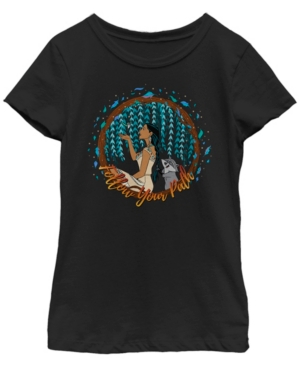 Big Girls Disney Princesses Pocahontas and Meeko Short Sleeve T-shirt