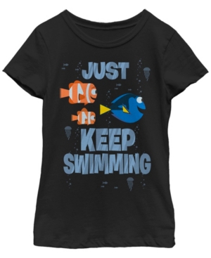Big Girls Finding Dory Just Swimming Short Sleeve T-shirt