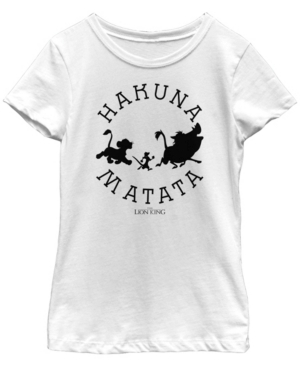 Big Girls Lion King Hakuna Round Short Sleeve T-shirt