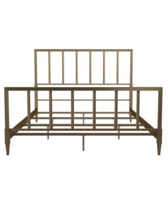 CosmoLiving By Cosmopolitan Blair Brass Metal Bed, Full