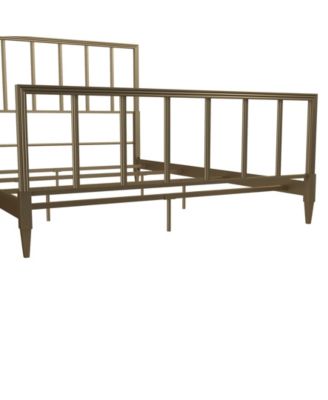 CosmoLiving By Cosmopolitan Blair Brass Metal Bed, Full